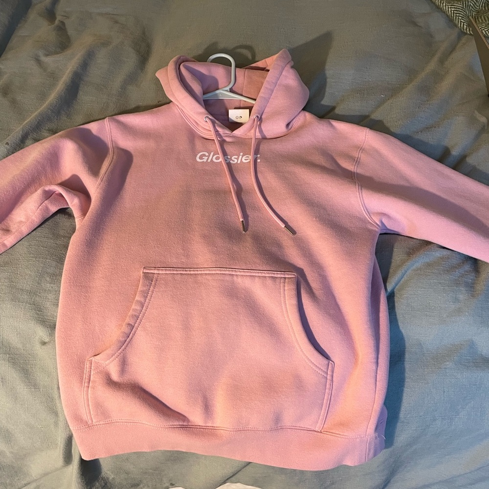 Glossier pink XS hoodie